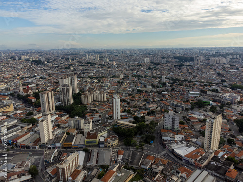 S  o Paulo Metropolis seen from above in the east zone region