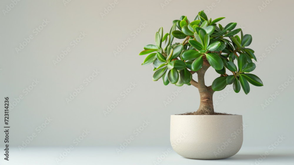 Stylish money tree. Crassula ovata. Bonsai style. Indoor plant Stylish money tree. Crassula ovata. Bonsai style. Indoor plant