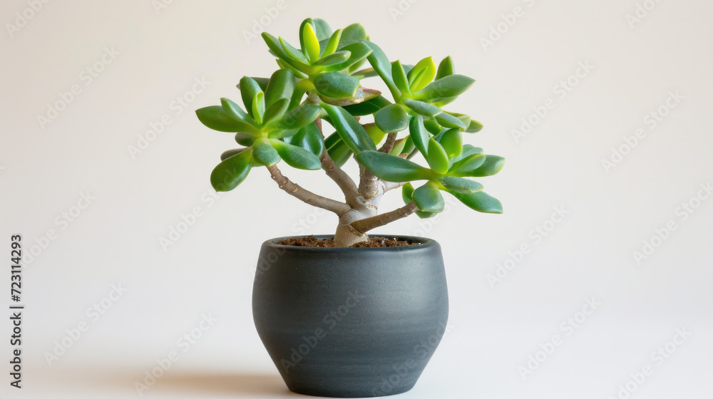 Stylish money tree. Crassula ovata. Bonsai style. Indoor plant Stylish money tree. Crassula ovata. Bonsai style. Indoor plant