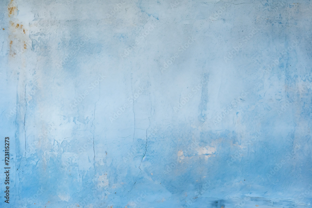 Fototapeta premium Blue paint wall background texture generated AI