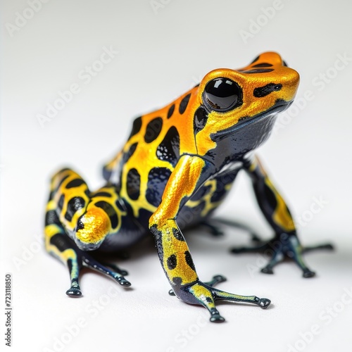 yellow-banded poison dart frog, Dendrobates leucomelas photo
