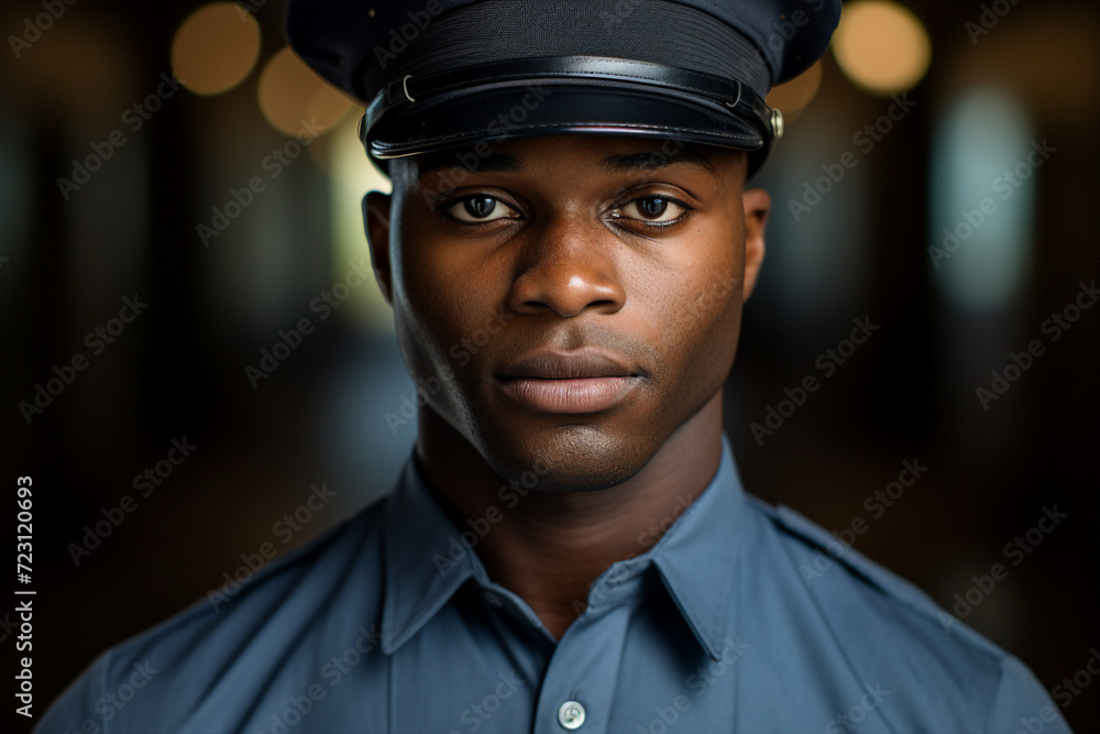 Export postal worker standing workplace delivery center Generative AI picture Export postal worker standing workplace delivery center Generative AI picture