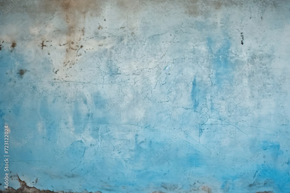 Blue paint wall background texture generated AI