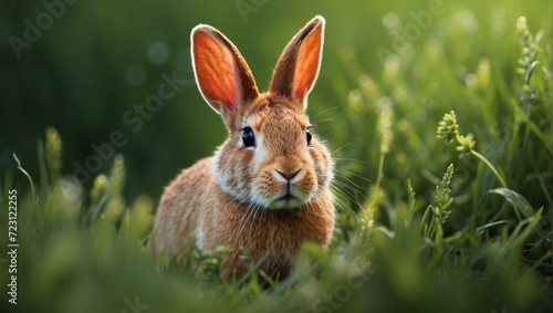 rabbit in the grass © UmerDraz