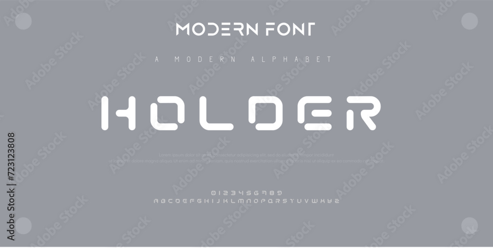 Abstract sport modern alphabet fonts. Typography technology electronic sport digital game music future creative font. vector illustration