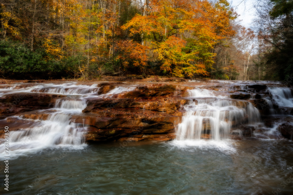 Home of the Virginia Furnace which sits right next to the Muddy Creek Falls.