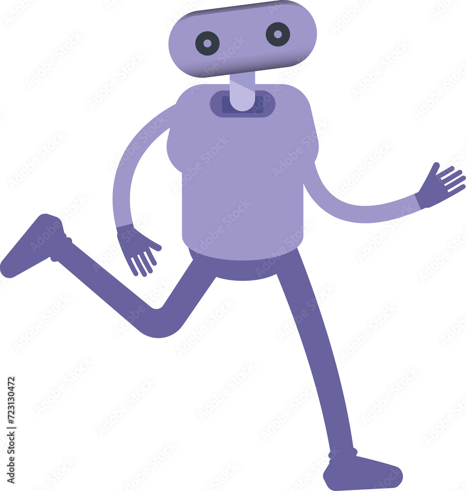 Robot Character Running
