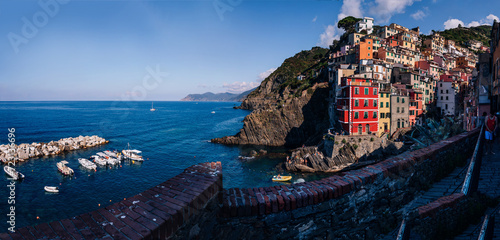 A beautiful shot of the coastal area of Cinque Terre, in the nor