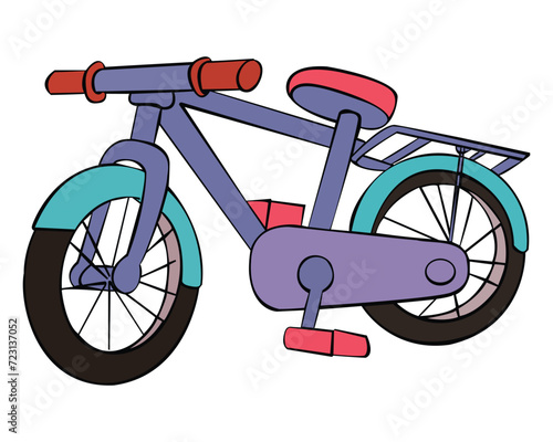 A bicycle means of transport