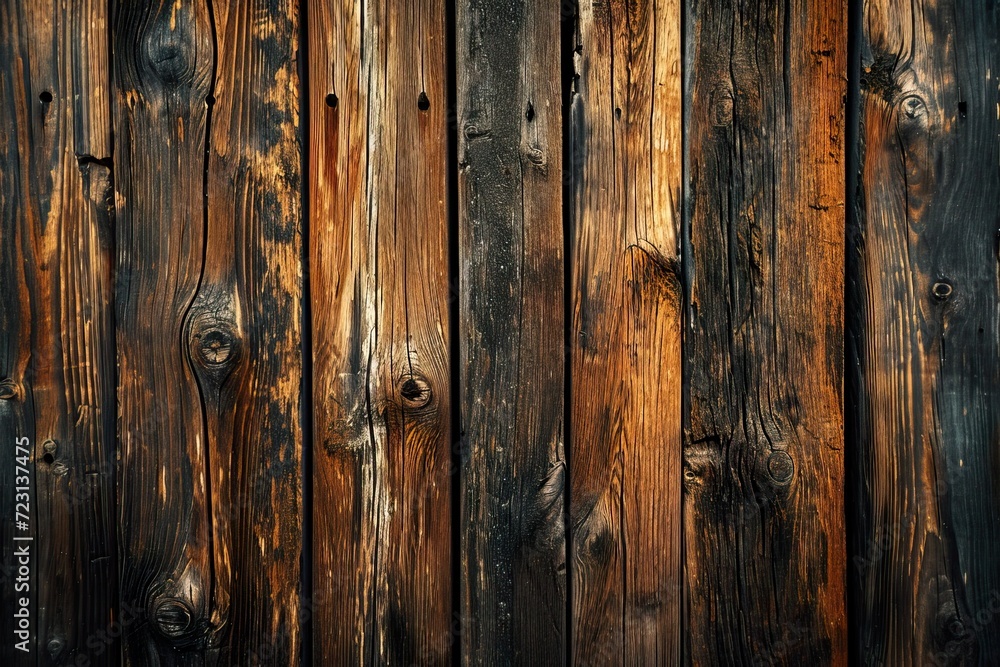 Naklejka premium Rustic Elegance: Farmhouse Wood Texture Background