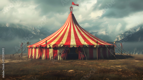 Traveling circus tent