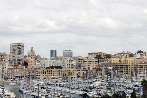 Marseille, panoramic view of the city, France
