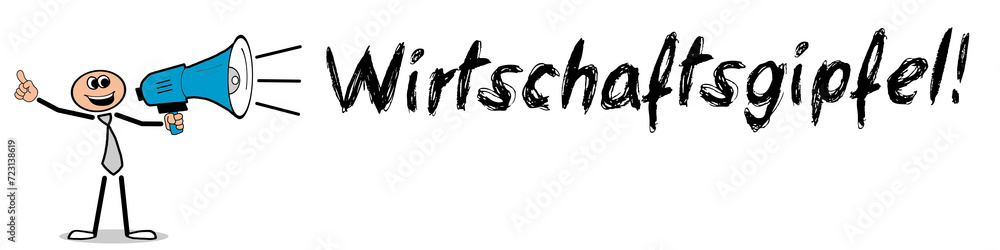 Obraz premium Wirtschaftsgipfel!
