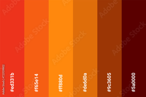 Abstract Colored Palette Guide. Table color shades. Color harmony. Trend colors. Vector illustration EPS 10 File.