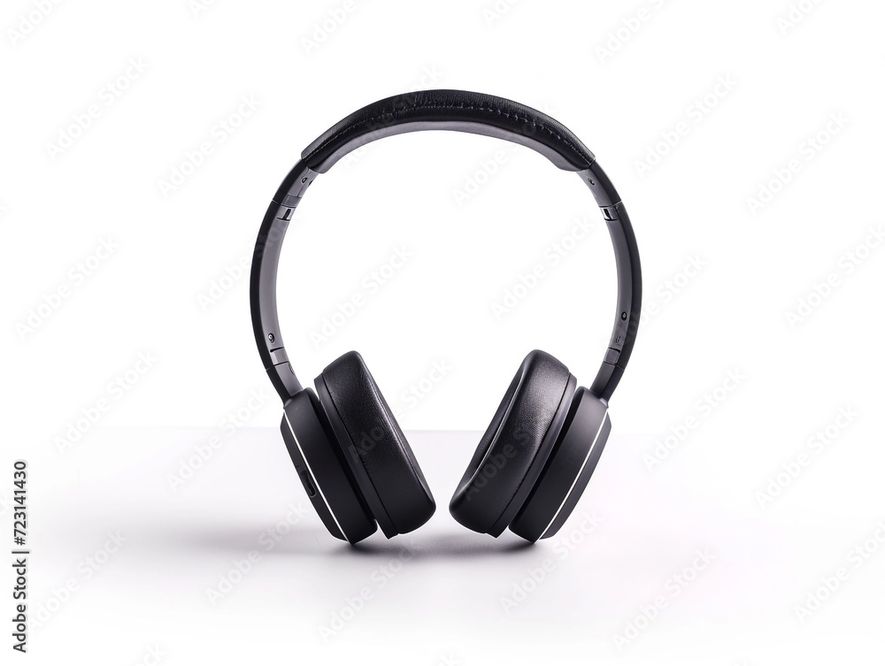 Fototapeta premium Beautiful design Bluetooth headphone on a white background.