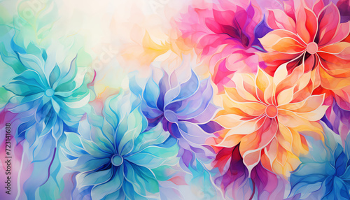 Floral Symphony with Vibrant Blooms