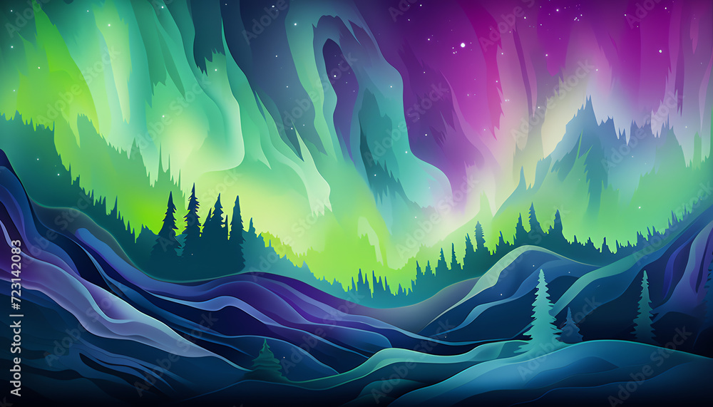Northern Lights with Aurora Borealis Magic
