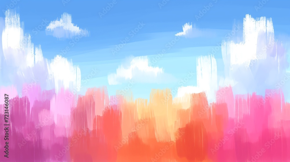 Pastel Dreamscape Abstract Painting