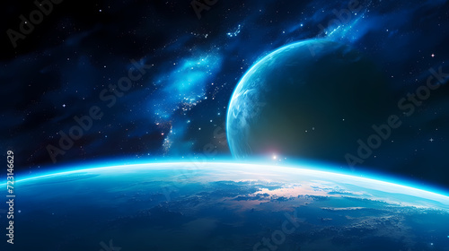Enjoy breathtaking views of our beautiful planet from the vastness of space © Derby