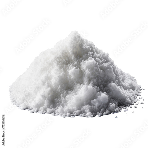 salt on a white background