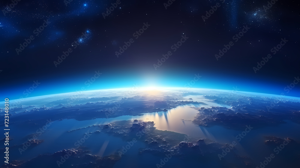 Obraz premium Enjoy breathtaking views of our beautiful planet from the vastness of space