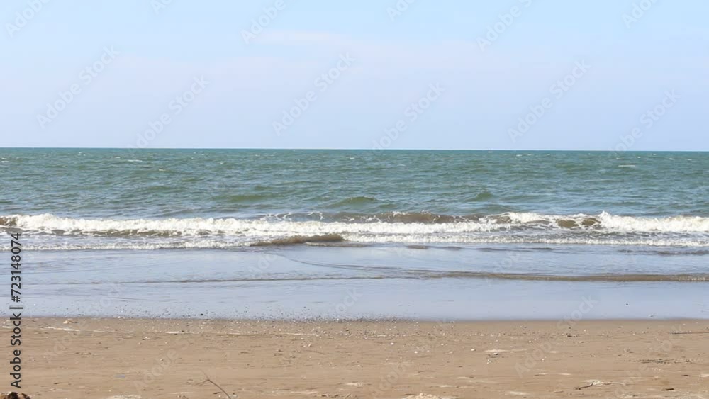 Sea. Sky. Beach. Holiday Background. Water
. Front view of sea waves Sea. Sky. Beach. Holiday Background. Water
. Front view of sea waves