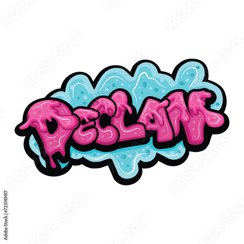 graffiti lettering typography art illustration photo