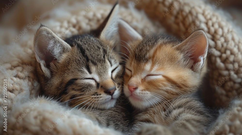 Playful Kittens, Adorable close-up of playful kittens engaged in cute interactions, conveying warmth and coziness Playful Kittens, Adorable close-up of playful kittens engaged in cute interactions, conveying warmth and coziness