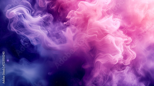 Pink-purple aura - psychedelic background smoke - pink clouds. © PETR BABKIN