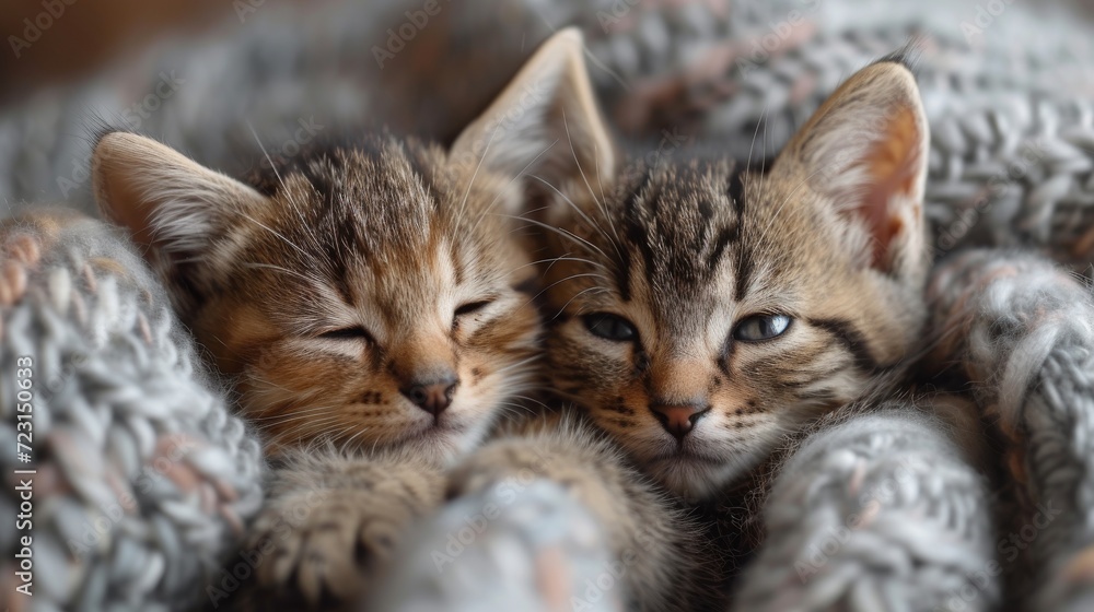 Playful Kittens, Adorable close-up of playful kittens engaged in cute interactions, conveying warmth and coziness Playful Kittens, Adorable close-up of playful kittens engaged in cute interactions, conveying warmth and coziness