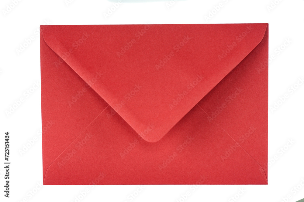 Red envelope isolated on white background Red envelope isolated on white background