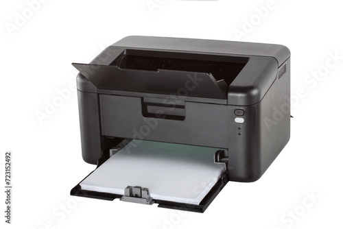 Printer isolated on white background