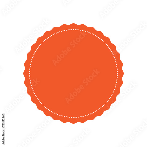 Stitched zig-zag circle collection in black color. Circle with sharp and rounded waves edge. Sale and big set of black zig-zag circle sticker with background