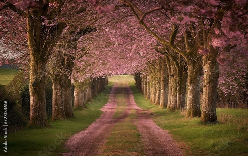 Enchanting Cherry Blossom Lane