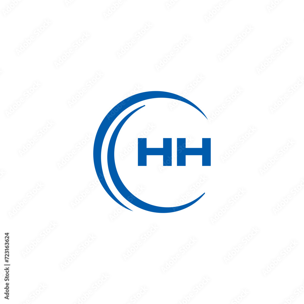 HH logo. H H design. White HH letter. HH, H H letter logo SET design. Initial letter HH linked circle uppercase monogram logo. H H letter logo SET vector design. HH letter logo design 