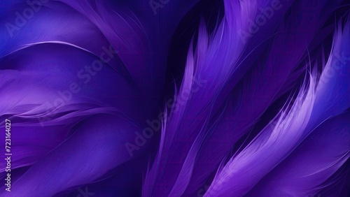 Stylish Purple and Blue Soft Feathers Background