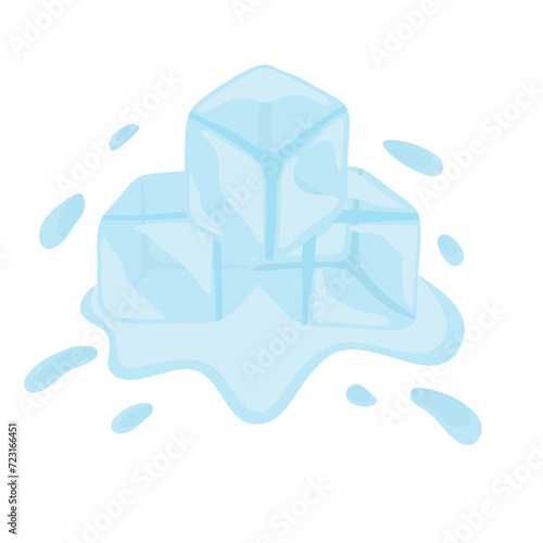 Ice cubes vektor Illustration 