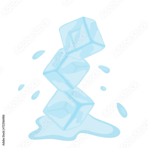 Ice cubes vektor Illustration 