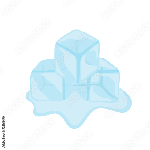 Ice cubes vektor Illustration 