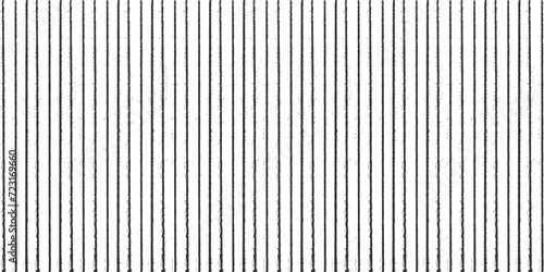 Vector drawn black stripes white seamless pattern
