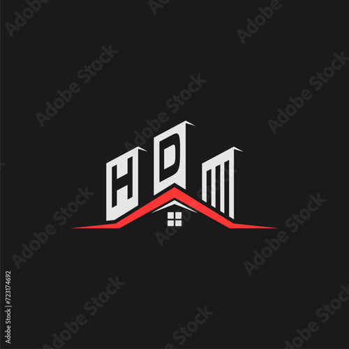 HD Initial Construction Real Estate Home Logo Design Vector