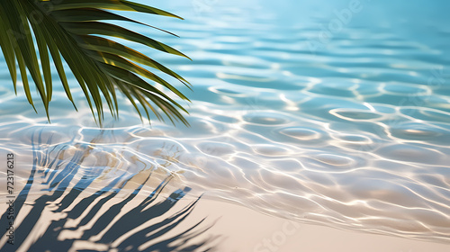 Abstract beautiful beach background with crystal clear water © Derby