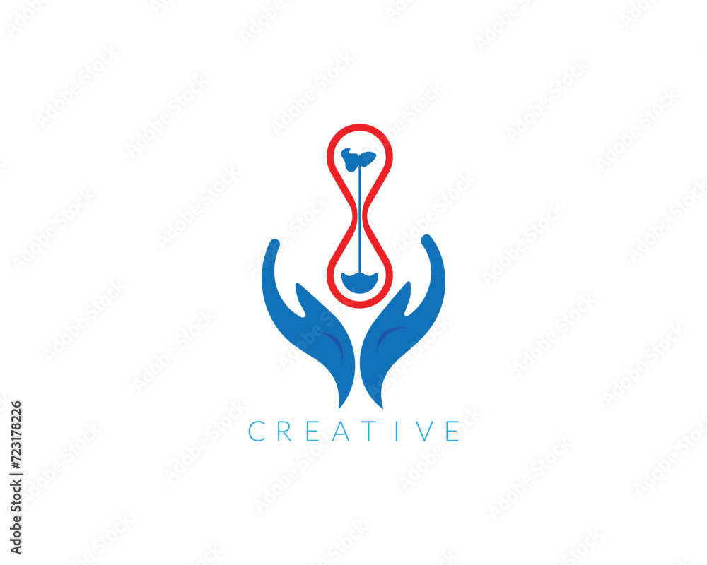 Clock logo. Stopwatch time logo illustration. Simple design on white background. Clock logo. Stopwatch time logo illustration. Simple design on white background.