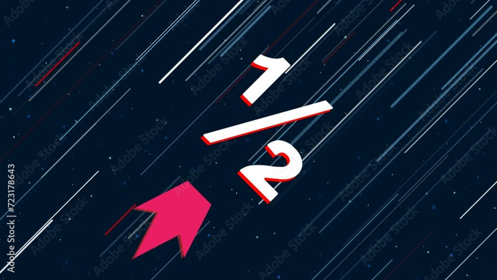 half-fraction-symbol-flies-through-the-universe-on-a-jet-propulsion