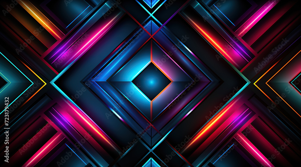 abstract neon light background. fantasy geometric design, bright pink purple orange lines glowing in ultraviolet light, abstract neon light background. fantasy geometric design, bright pink purple orange lines glowing in ultraviolet light,