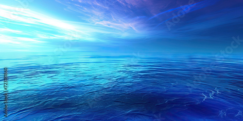 Cerulean Seascape: Abstract Seascape Background with Cerulean Blue Tones