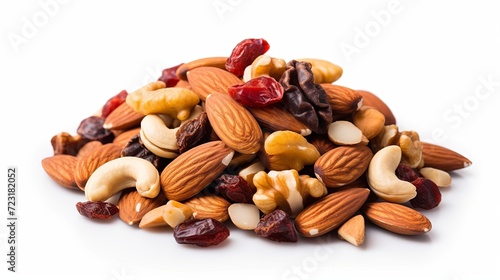 Savory meets sweet: A delightful mix of roasted almonds and pre-packaged trail mix