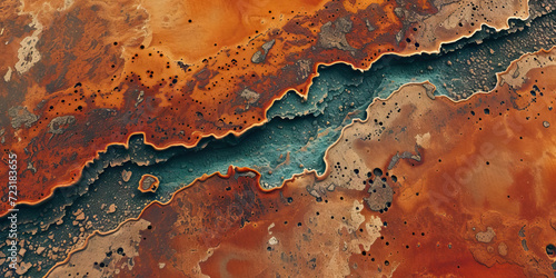 Copper Canyon: Abstract Copper-Toned Background with Canyon like Textures