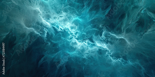 Teal Tempest: Abstract Teal Toned Background with Stormy Atmosphere photo