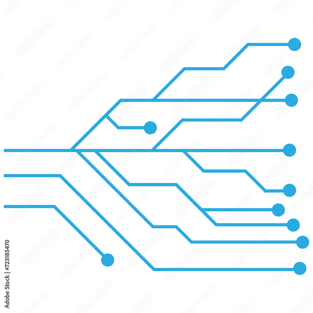 Blue Circuit Technology vector Blue Circuit Technology vector